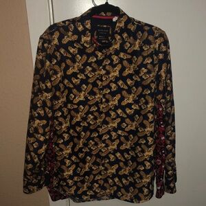 Men's Black and Gold Jacket